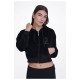 Target Γυναικεία ζακέτα Hoodie Crop Jacket Velour Fuel